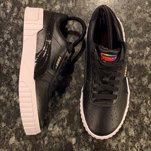 Puma Cali Rainbow Bold Black Sneakers Women